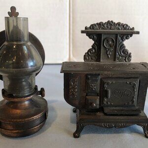 VINTAGE LOT of 2 Play Me Pencil Sharpeners LANTERN & STOVE #UPST